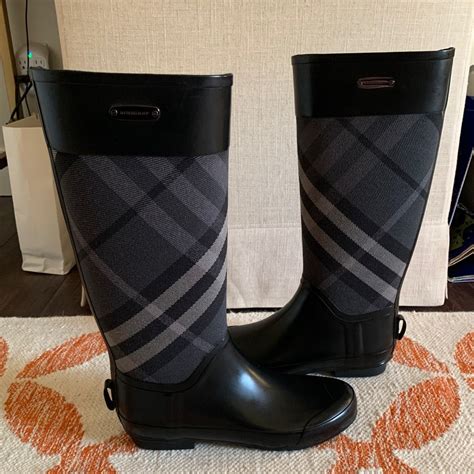 clémence poésy burberry shoes ebay|Burberry Womens Clemence House Check Knee High Rain .